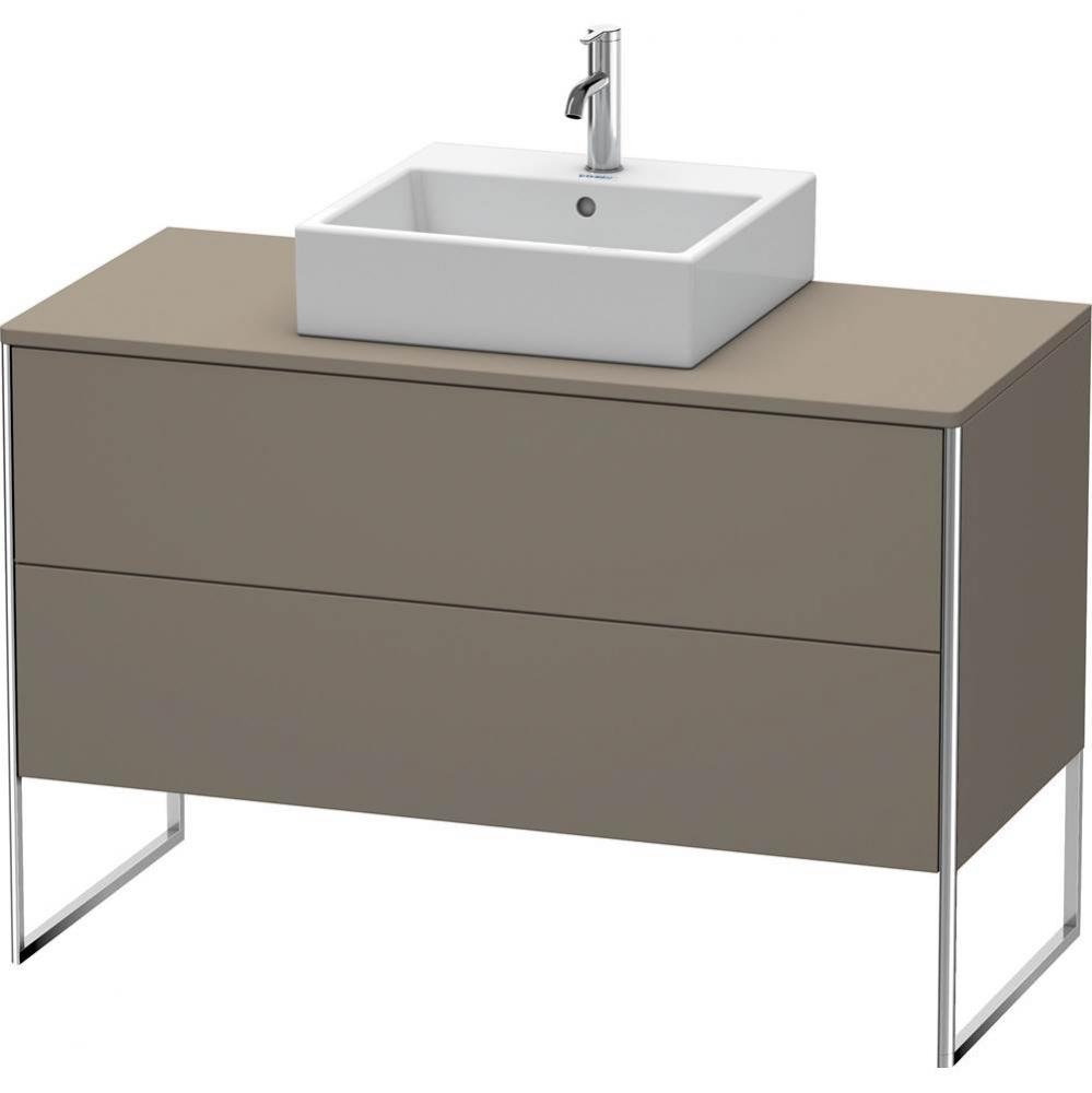 Duravit XSquare Vanity Unit for Console  Flannel Gray Satin Matte