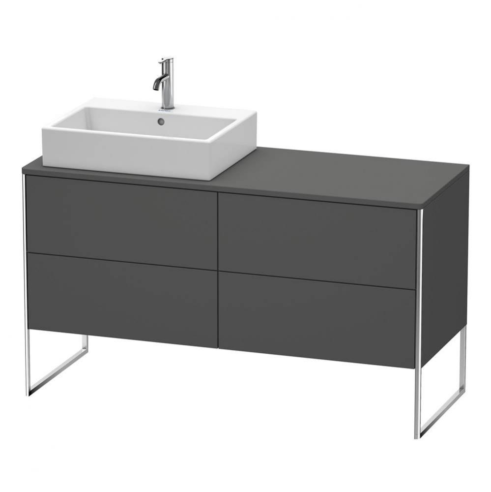 Duravit XSquare Four Drawer Vanity Unit For Console Graphite