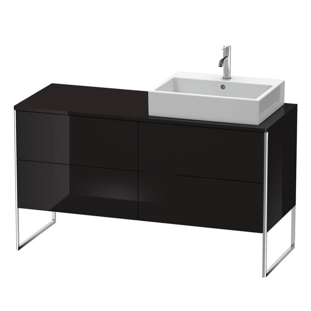 Duravit XSquare Four Drawer Vanity Unit For Console Black