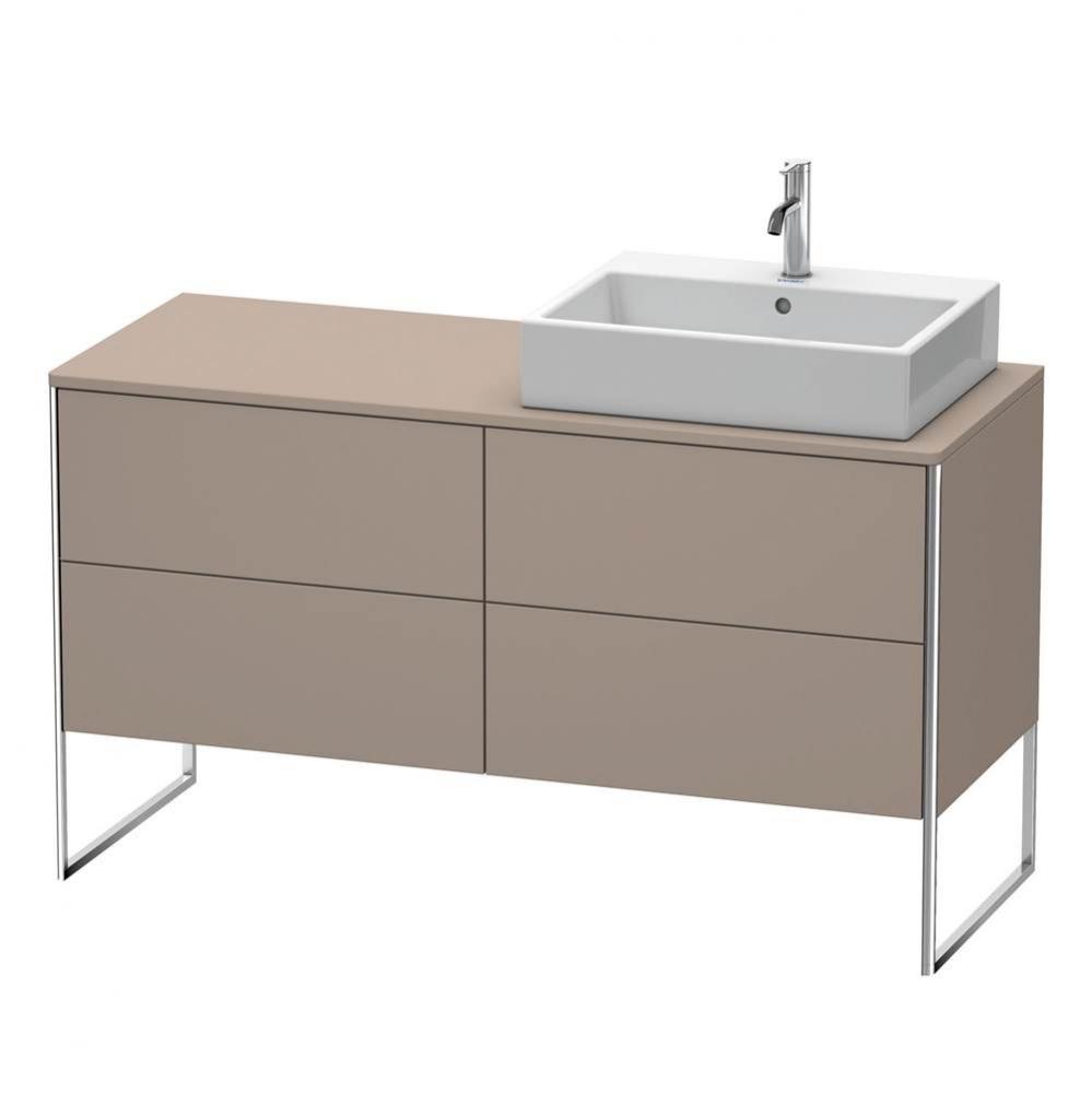 Duravit XSquare Four Drawer Vanity Unit For Console Basalt