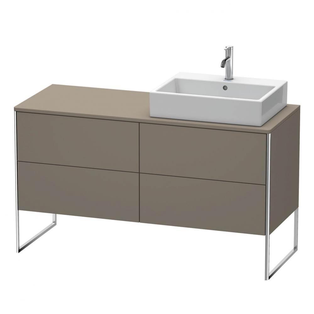 Duravit XSquare Four Drawer Vanity Unit For Console Flannel Gray