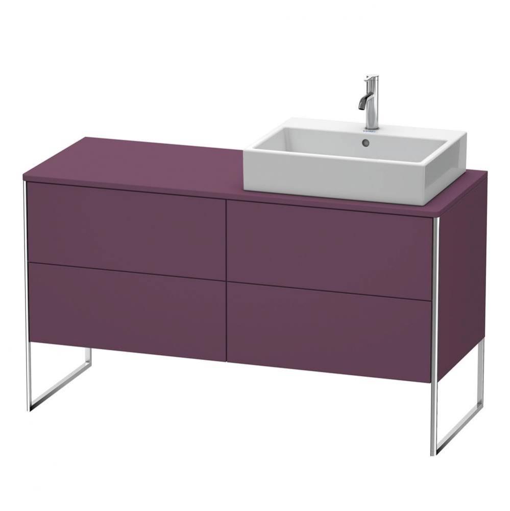 Duravit XSquare Four Drawer Vanity Unit For Console Aubergine