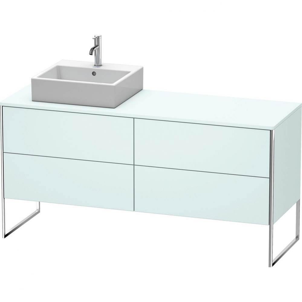 Duravit XSquare Vanity Unit for Console  Light Blue Matte