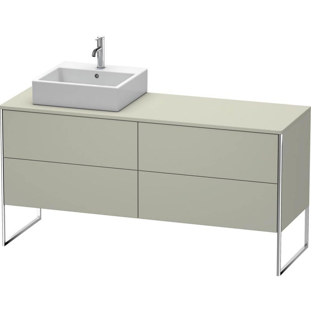 Duravit XSquare Four Drawer Vanity Unit For Console Taupe