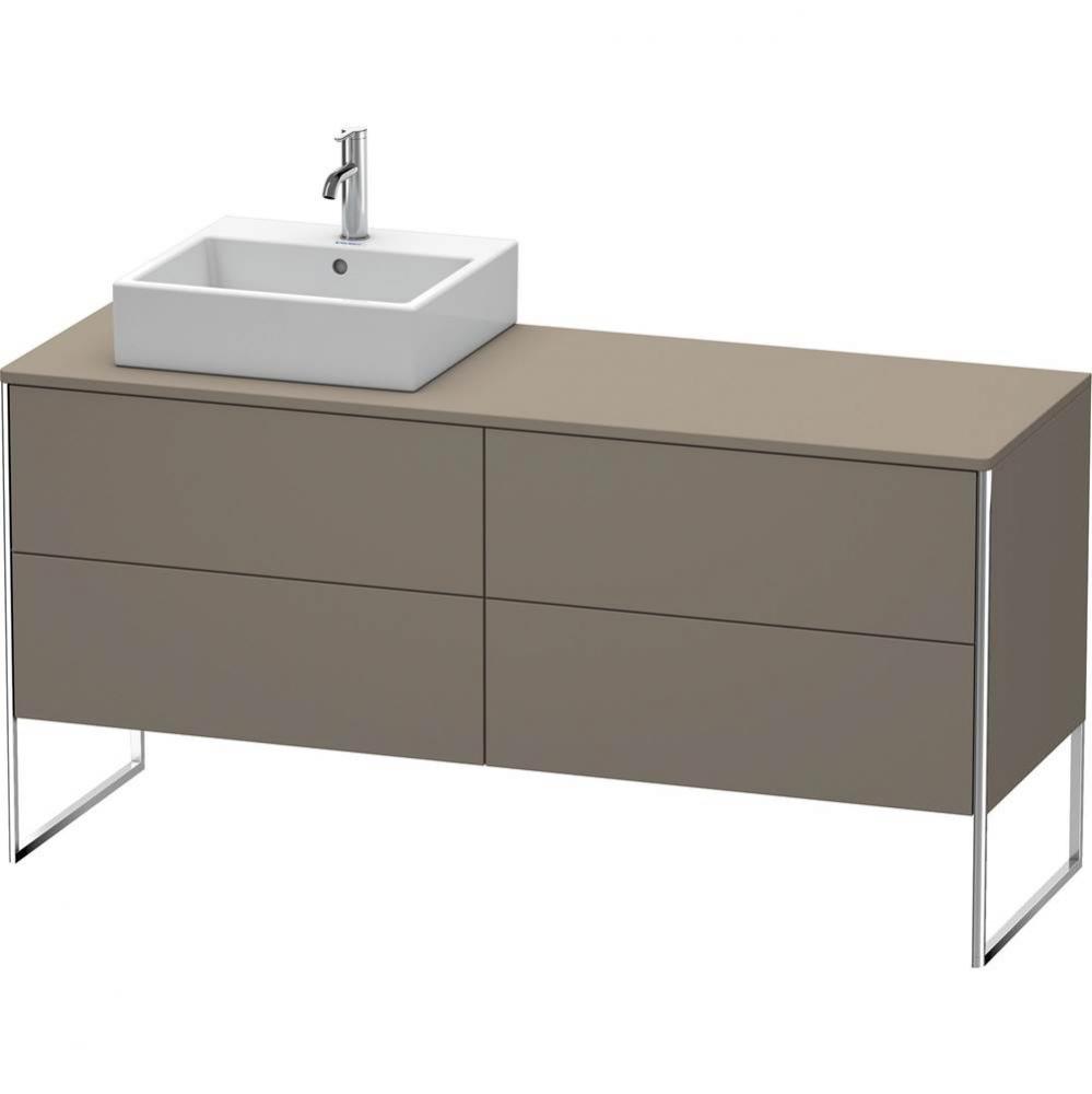 Duravit XSquare Four Drawer Vanity Unit For Console Flannel Gray