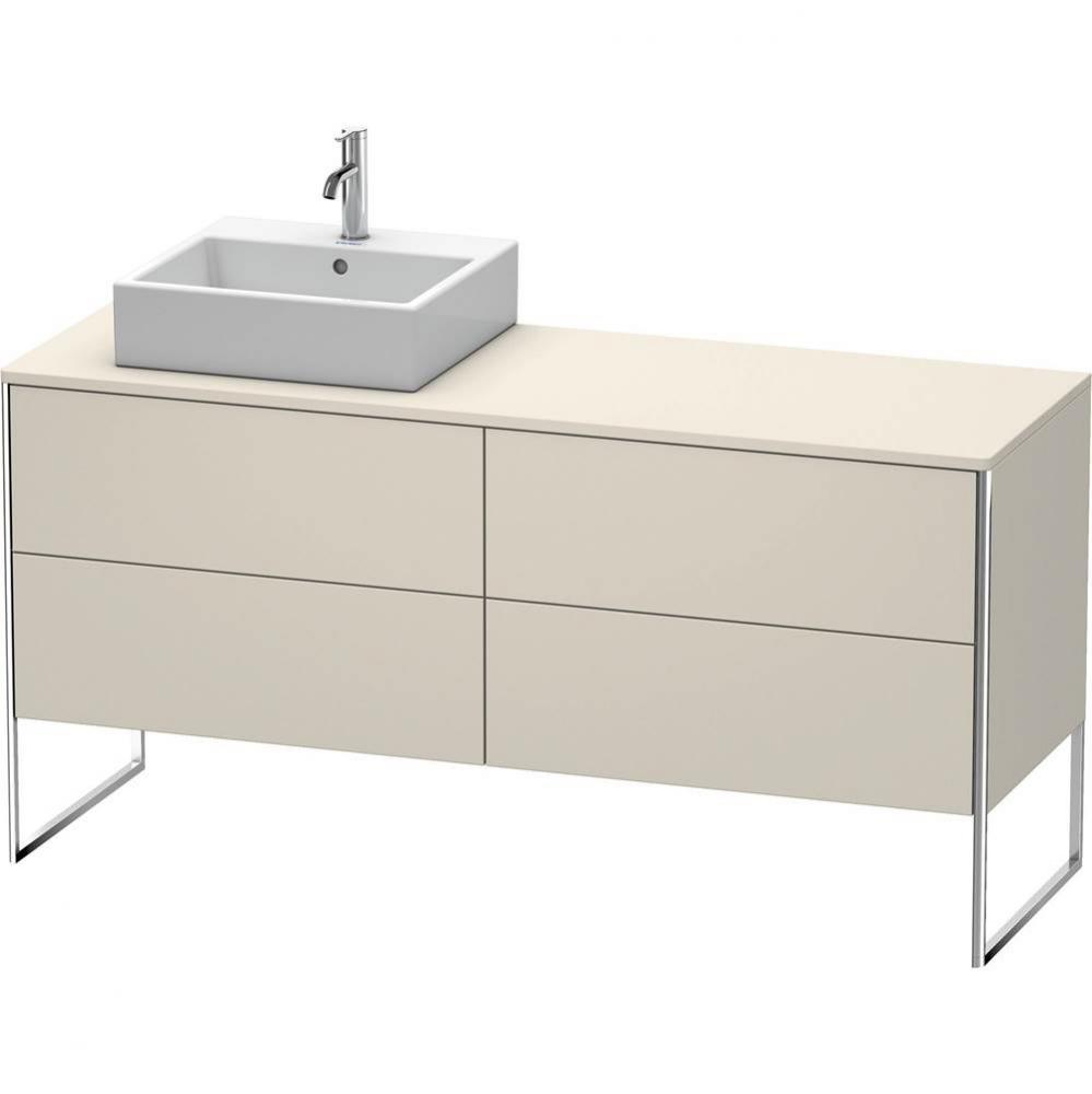 Duravit XSquare Four Drawer Vanity Unit For Console Taupe