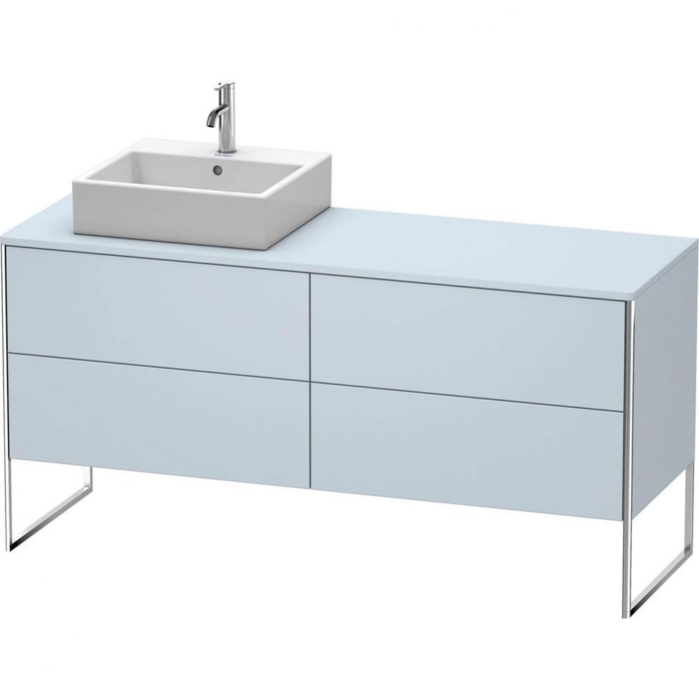 Duravit XSquare Four Drawer Vanity Unit For Console Light Blue