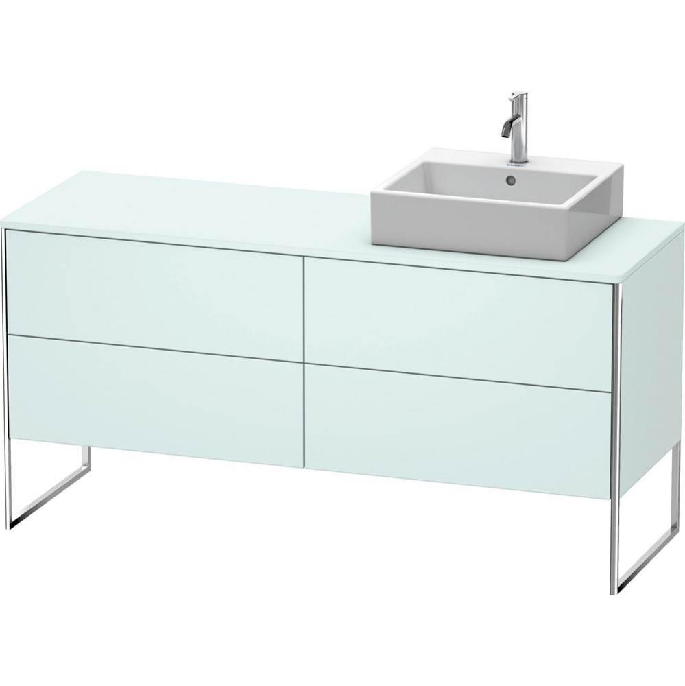 Duravit XSquare Vanity Unit for Console  Light Blue Matte