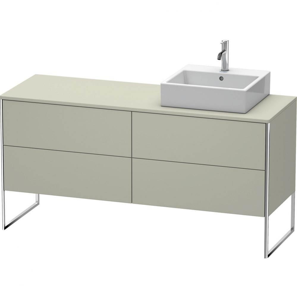 Duravit XSquare Four Drawer Vanity Unit For Console Taupe