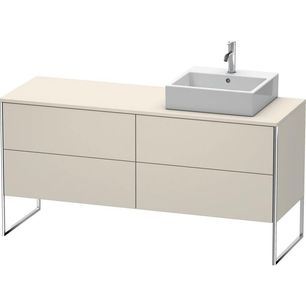 Duravit XSquare Four Drawer Vanity Unit For Console Taupe