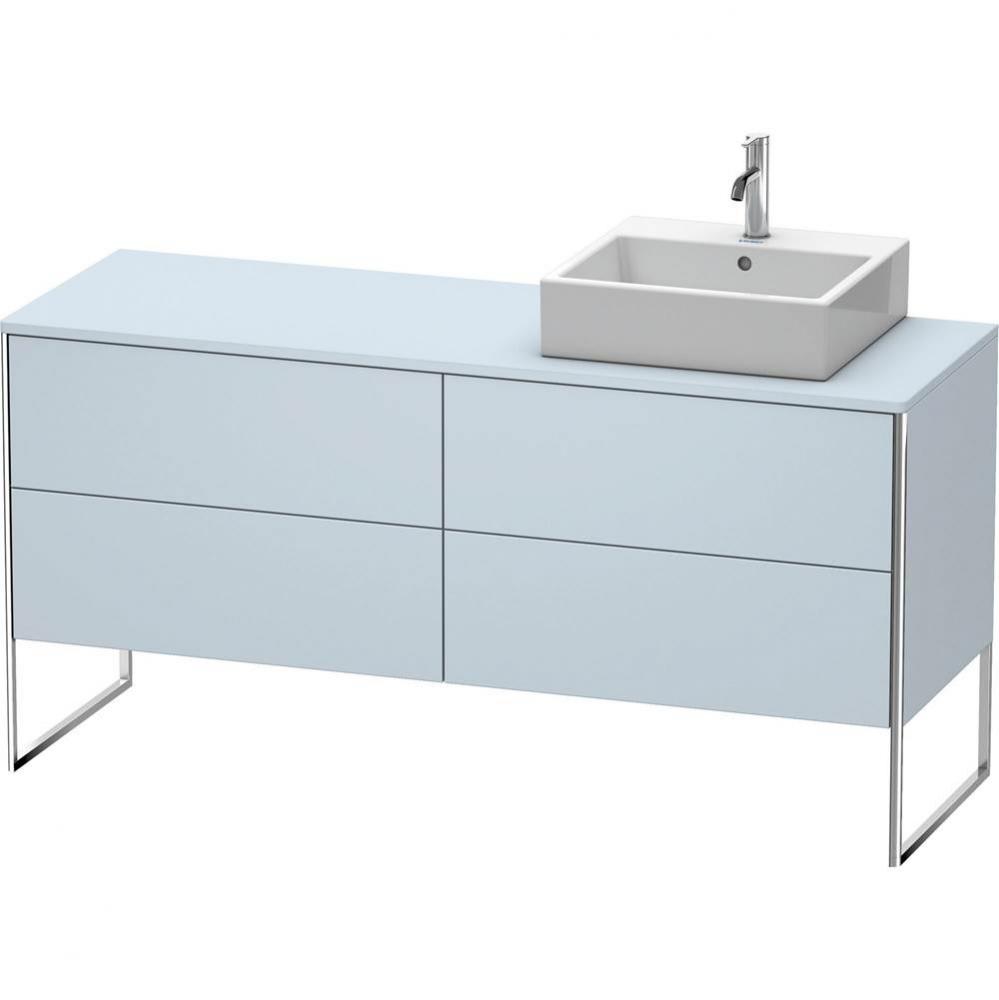 Duravit XSquare Four Drawer Vanity Unit For Console Light Blue