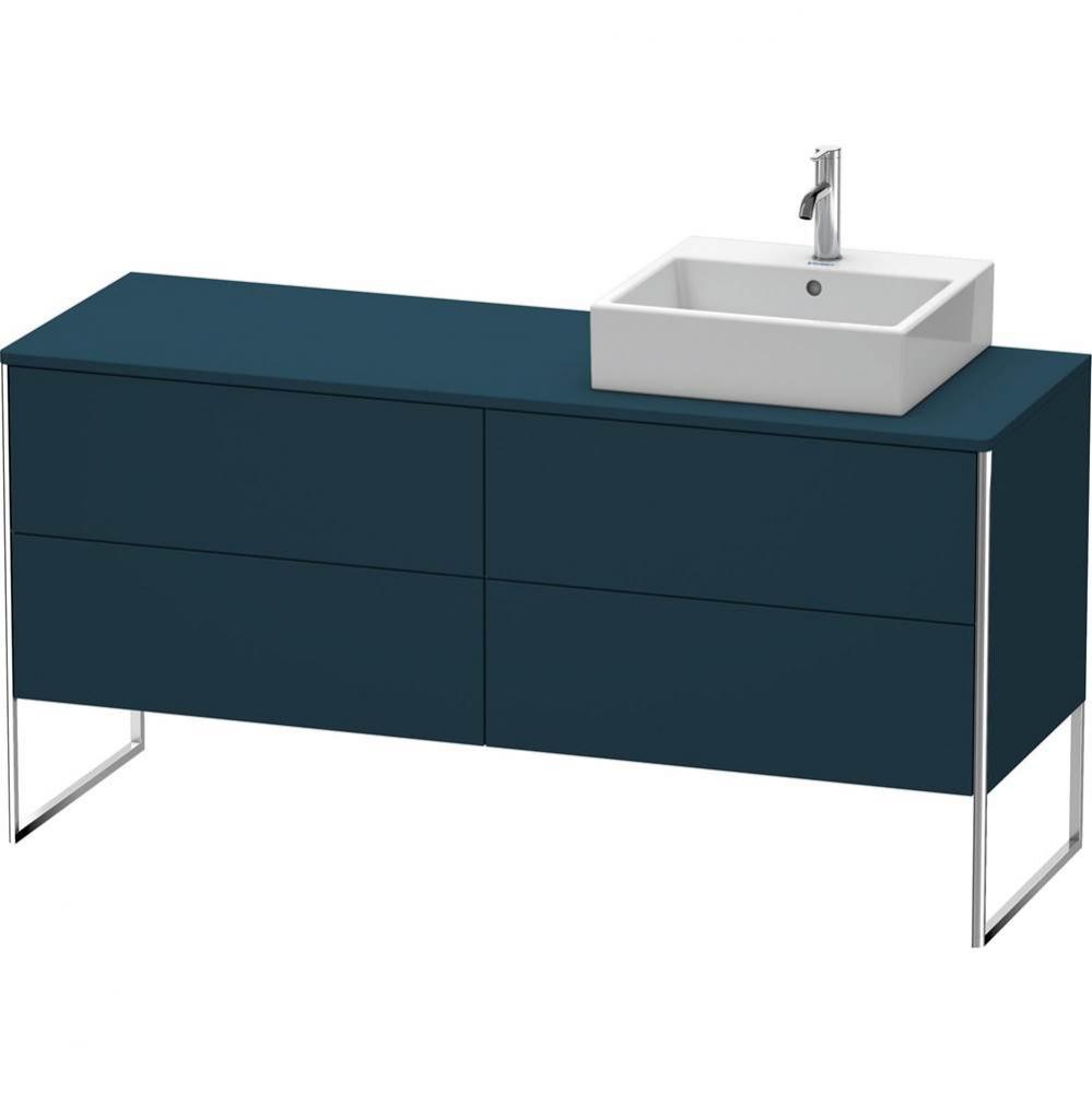 Duravit XSquare Four Drawer Vanity Unit For Console Midnight Blue