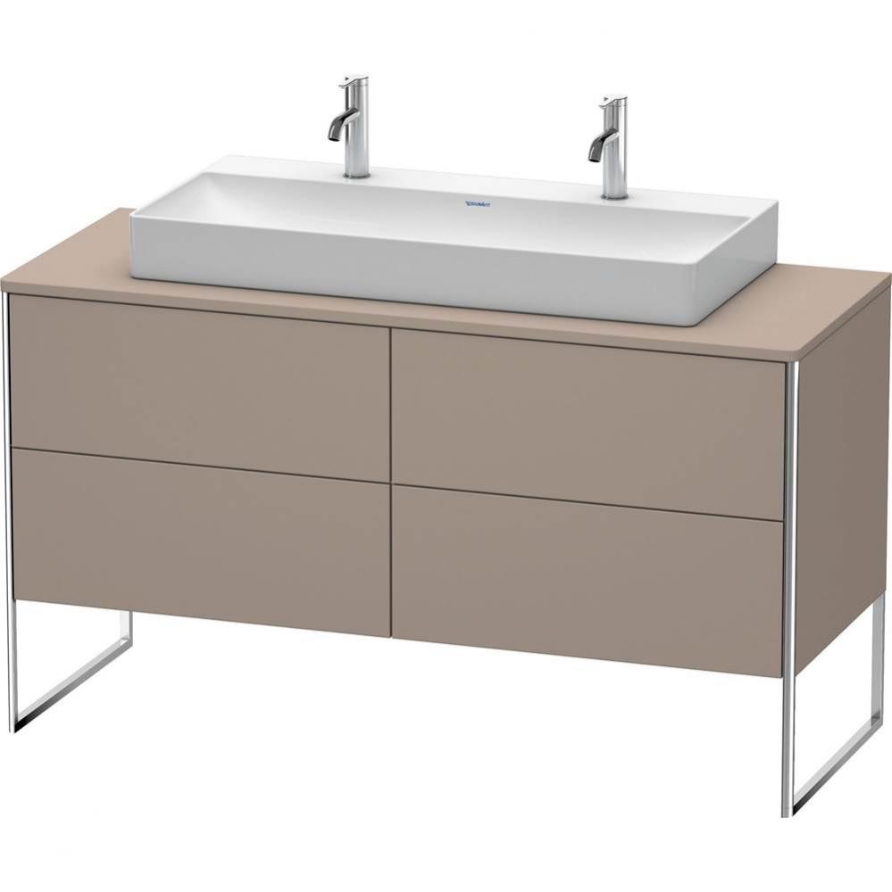 Duravit XSquare Four Drawer Vanity Unit For Console Basalt