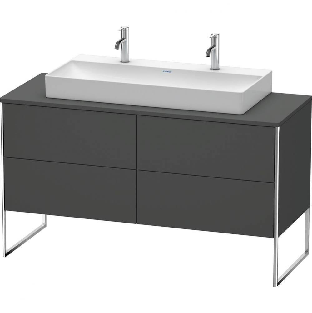 Duravit XSquare Four Drawer Vanity Unit For Console Graphite