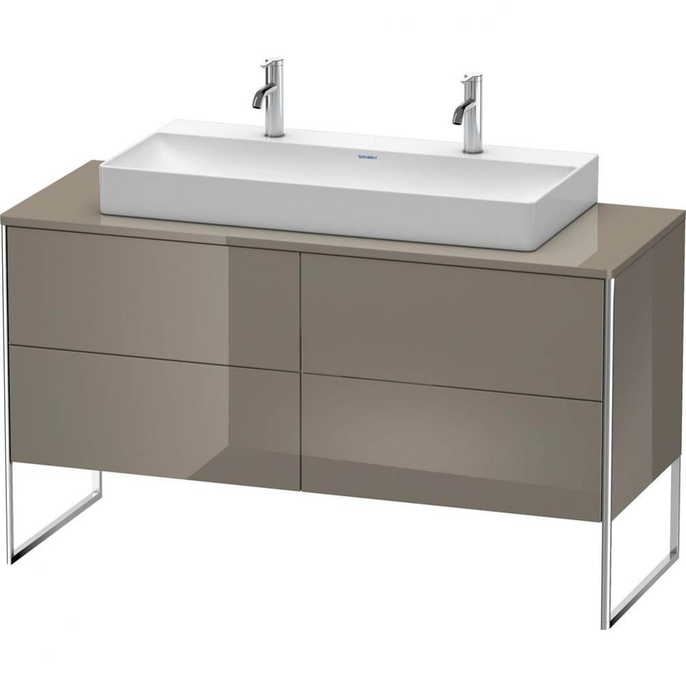 Duravit XSquare Four Drawer Vanity Unit For Console Flannel Gray