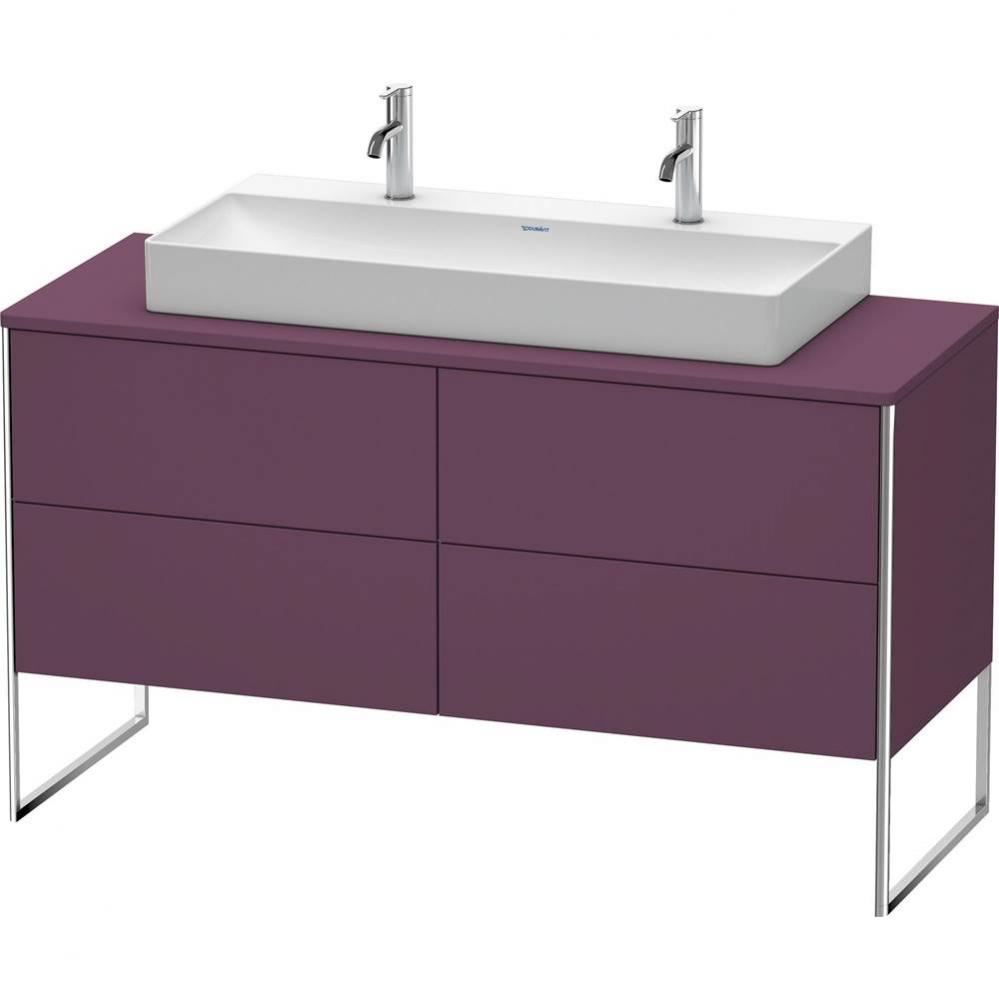 Duravit XSquare Four Drawer Vanity Unit For Console Aubergine