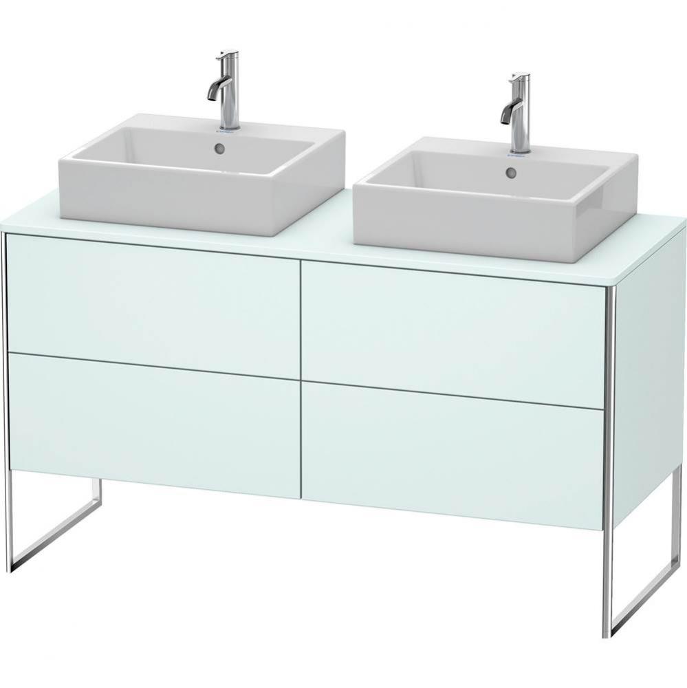 Duravit XSquare Vanity Unit for Console  Light Blue Matte