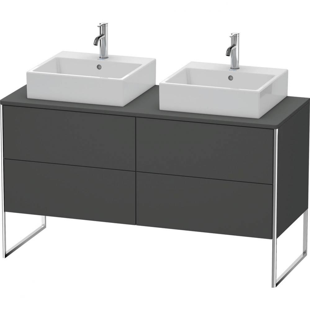 Duravit XSquare Four Drawer Vanity Unit For Console Graphite