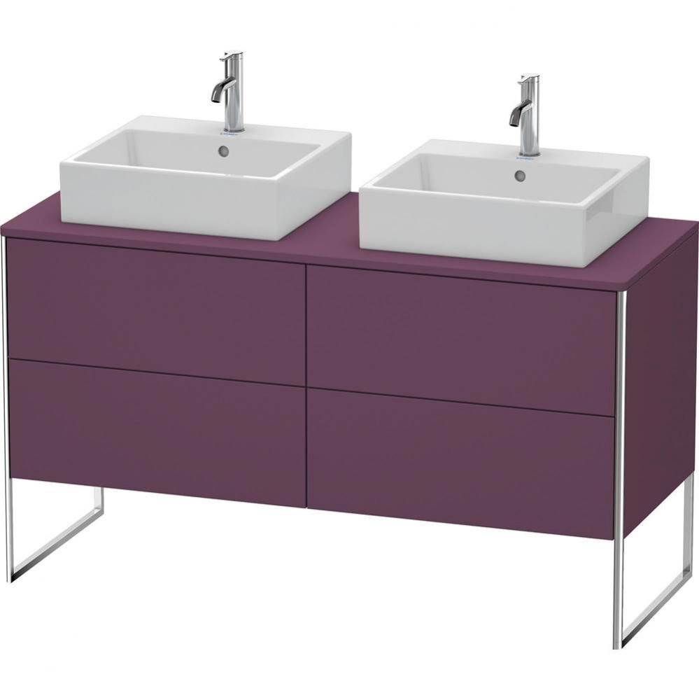 Duravit XSquare Four Drawer Vanity Unit For Console Aubergine