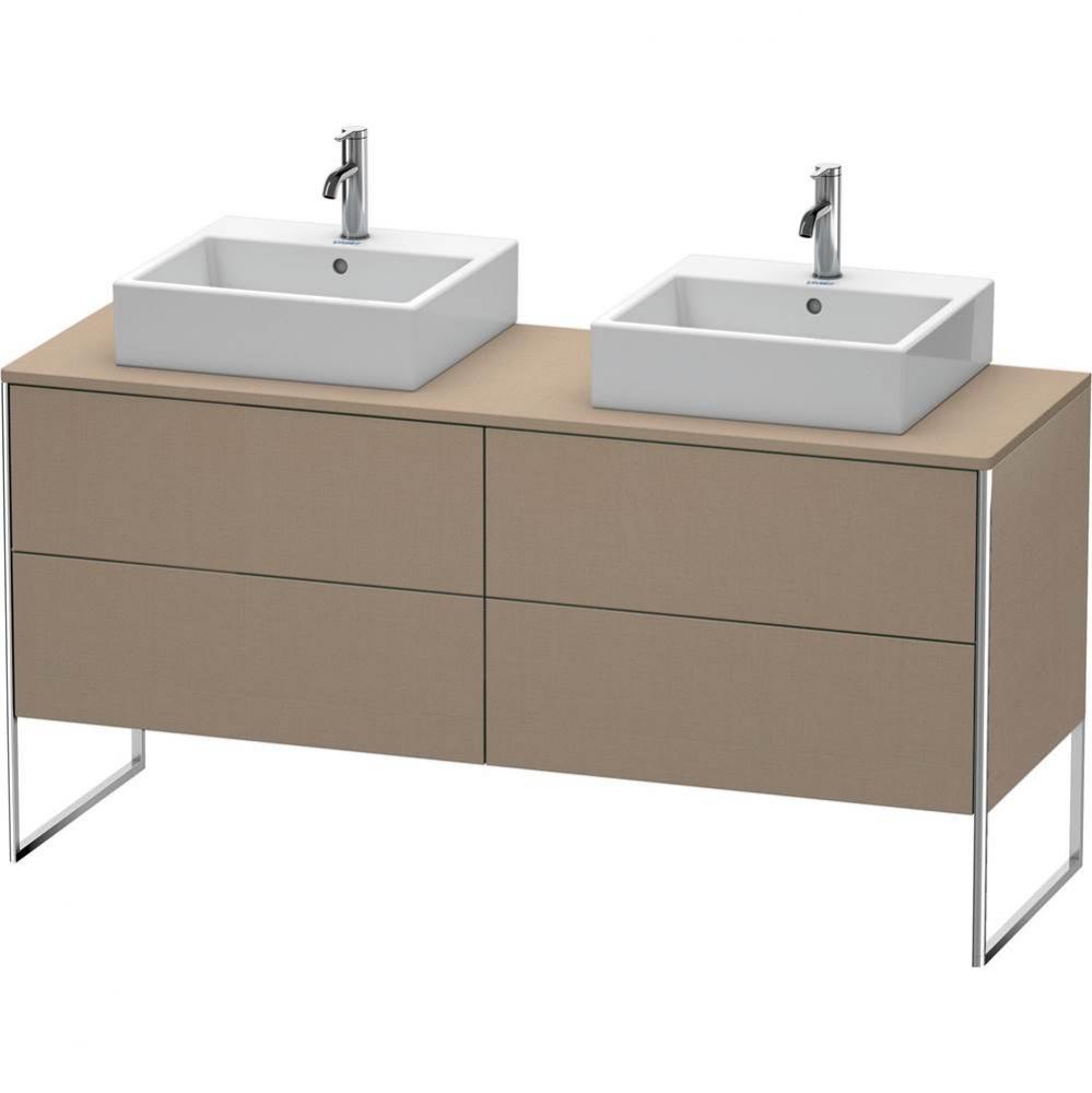 Duravit XSquare Four Drawer Vanity Unit For Console Linen