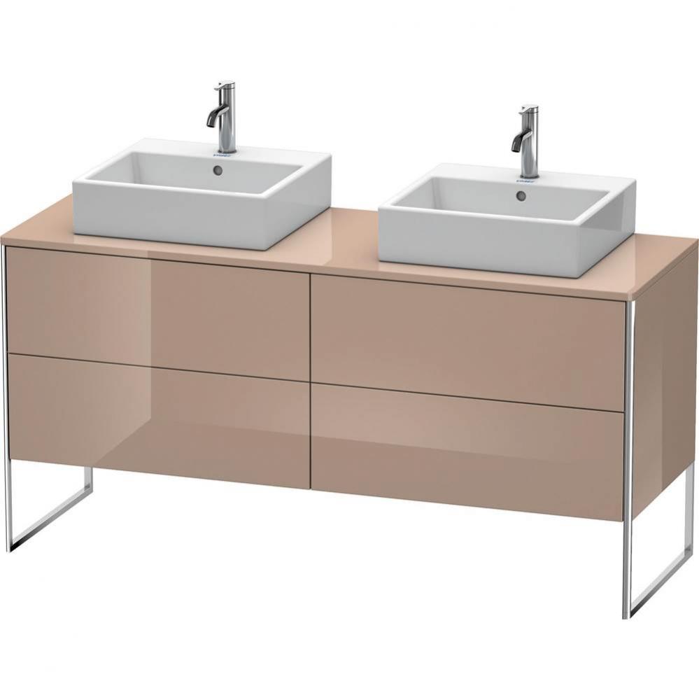 Duravit XSquare Four Drawer Vanity Unit For Console Cappuccino