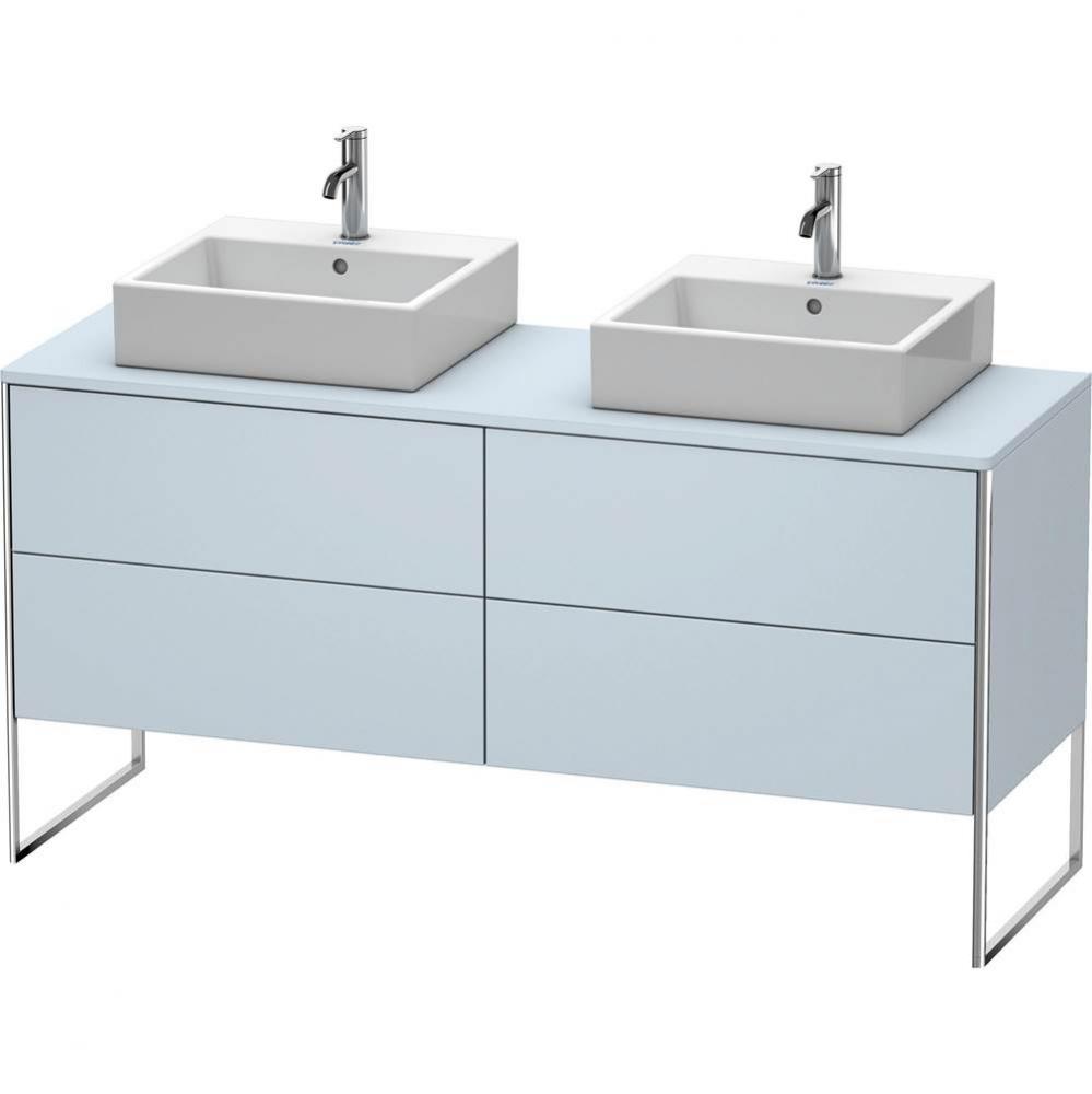 Duravit XSquare Four Drawer Vanity Unit For Console Light Blue