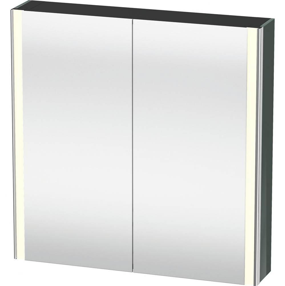 Duravit XSquare Mirror Cabinet with Lighting Dolomite Gray