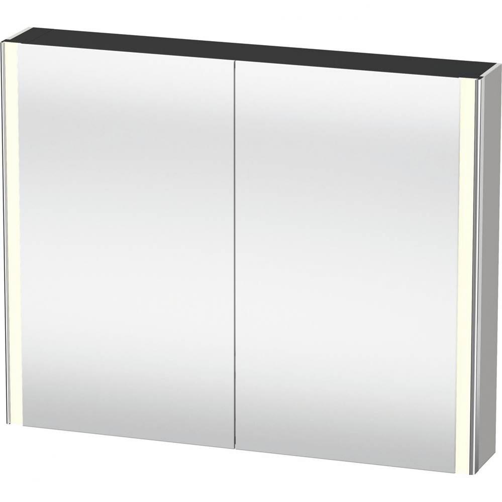 Duravit XSquare Mirror Cabinet with Lighting Concrete Gray