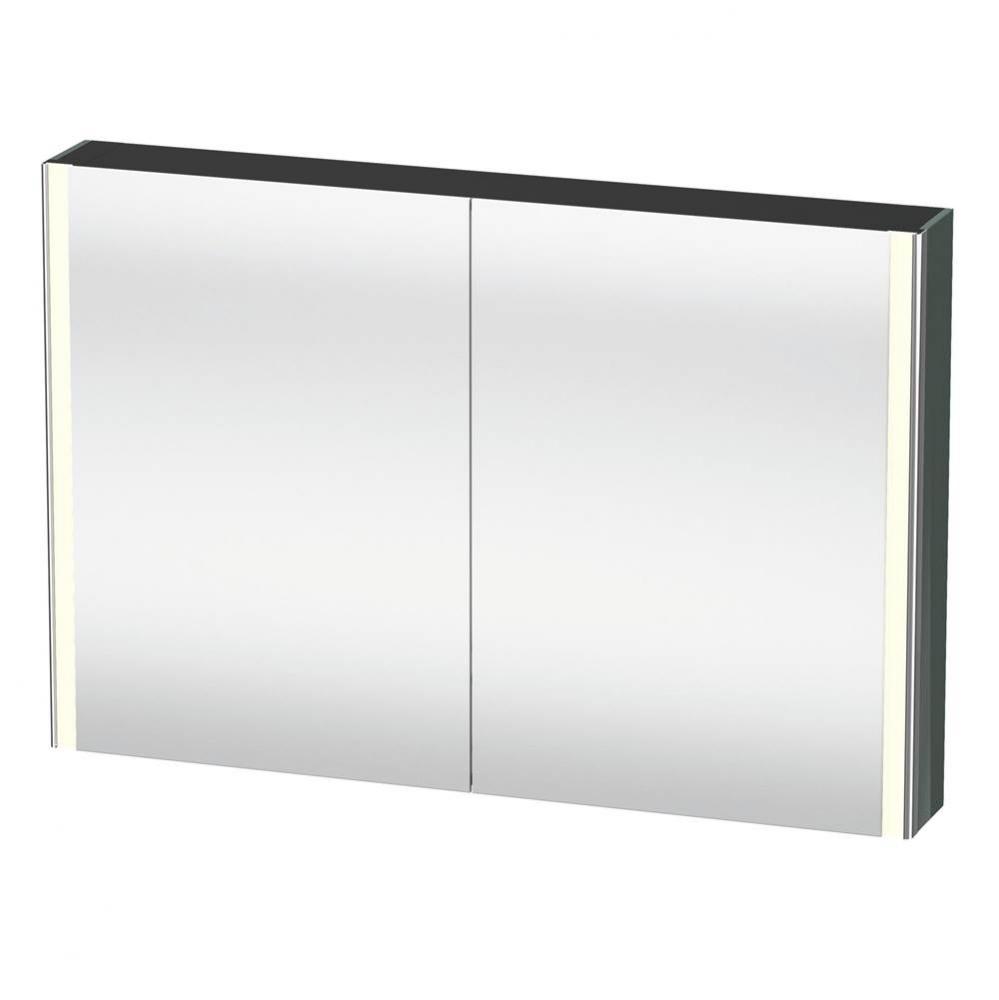 Duravit XSquare Mirror Cabinet with Lighting Dolomite Gray