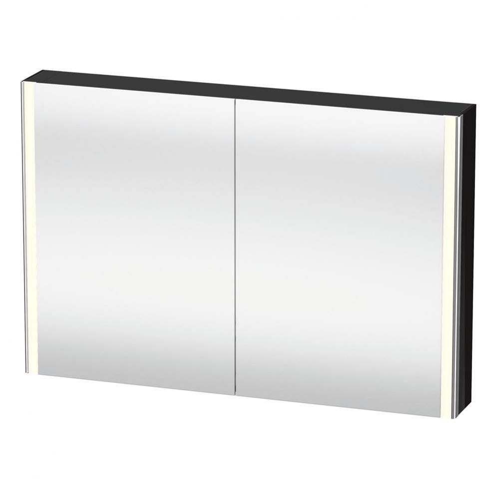 Duravit XSquare Mirror Cabinet with Lighting Black