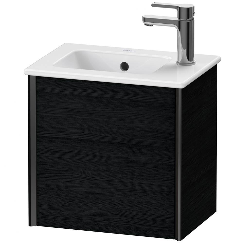 XViu One Door Wall-Mount Vanity Unit Oak Black