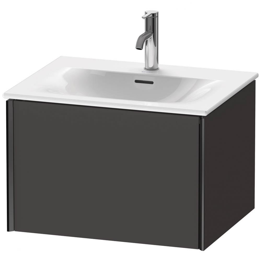 XViu One Drawer Wall-Mount Vanity Unit Graphite