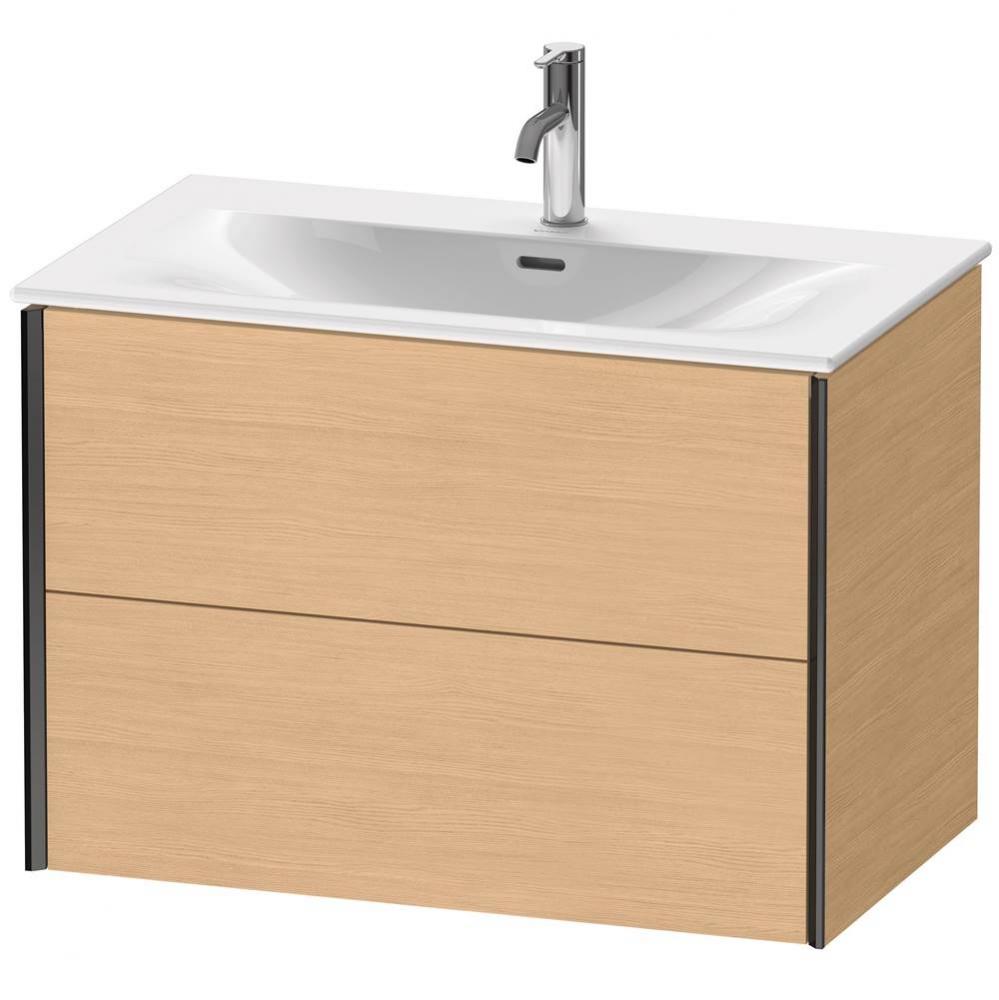 XViu Two Drawer Wall-Mount Vanity Unit Natural Oak