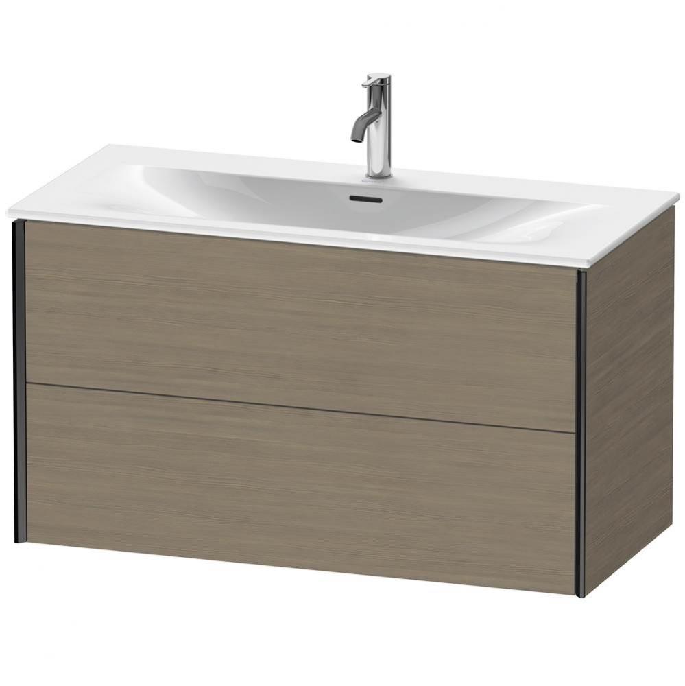 XViu Two Drawer Wall-Mount Vanity Unit Oak Terra