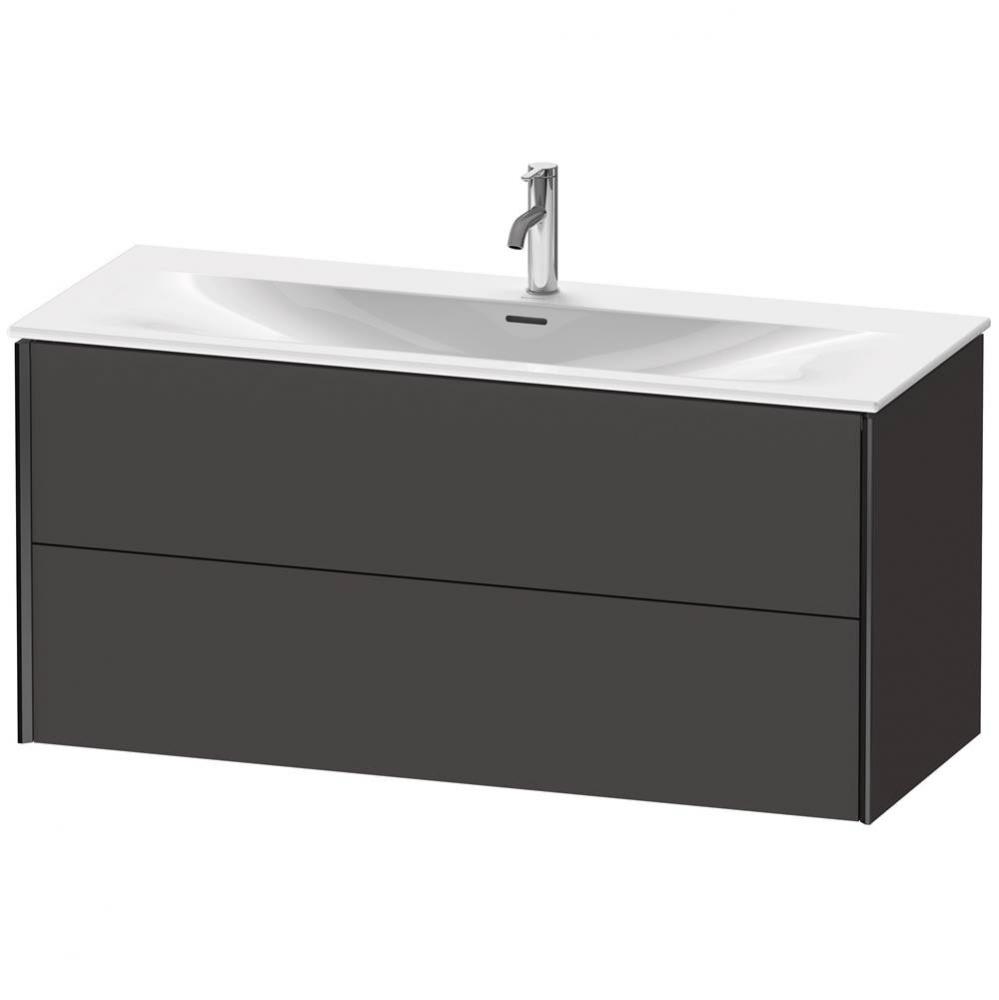 XViu Two Drawer Wall-Mount Vanity Unit Graphite