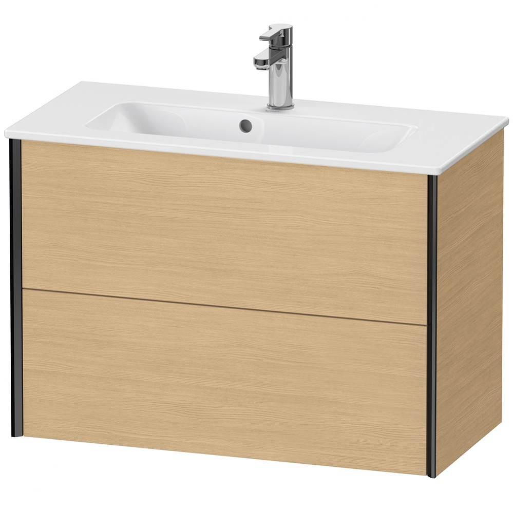 XViu Two Drawer Wall-Mount Vanity Unit Natural Oak