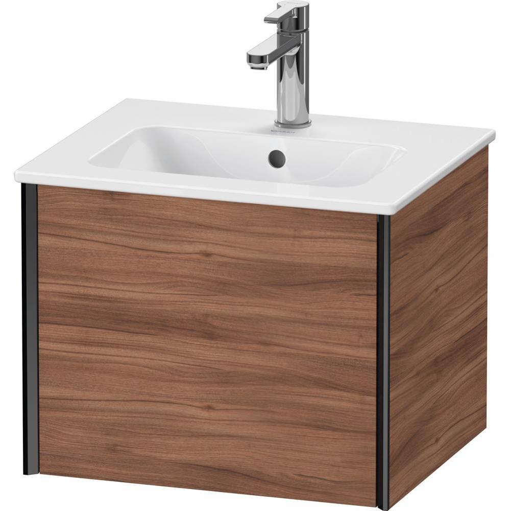 XViu One Drawer Wall-Mount Vanity Unit Walnut