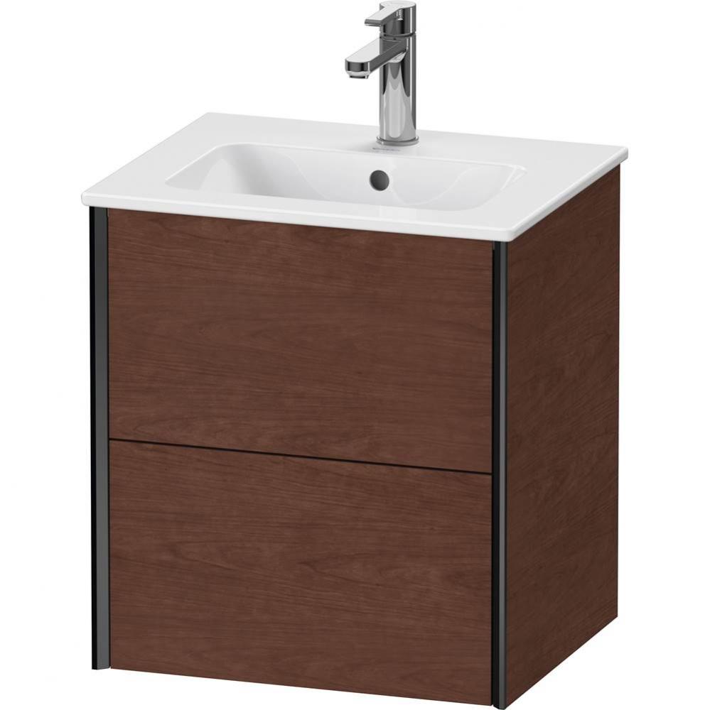 XViu Two Drawer Wall-Mount Vanity Unit American Walnut