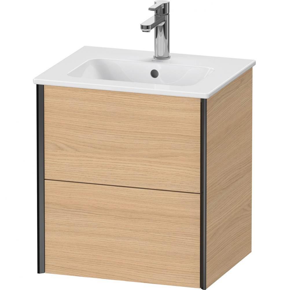 XViu Two Drawer Wall-Mount Vanity Unit Natural Oak