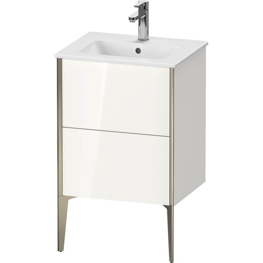 XViu Two Drawer Floorstanding Vanity Unit White