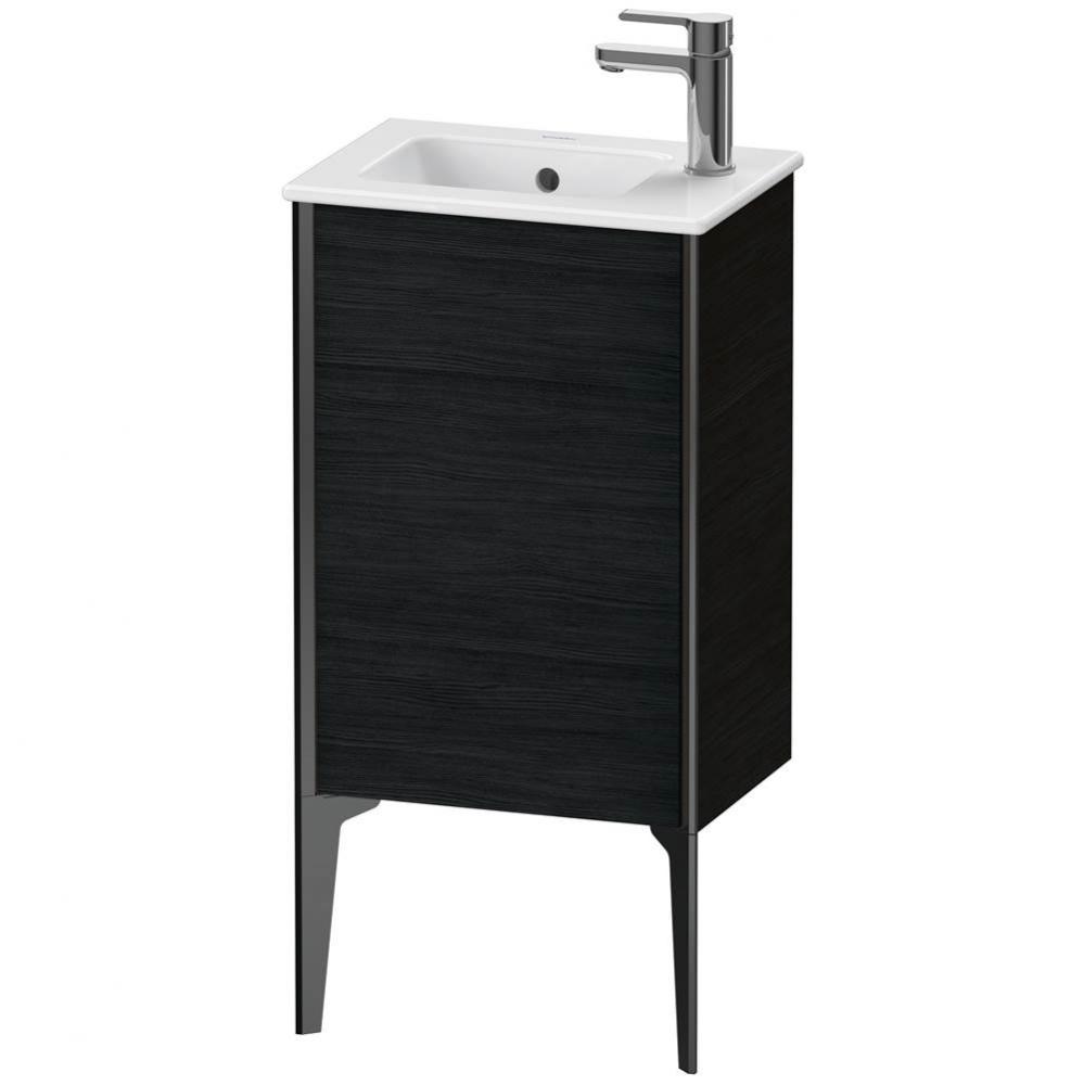 XViu One Door Floorstanding Vanity Unit Oak Black