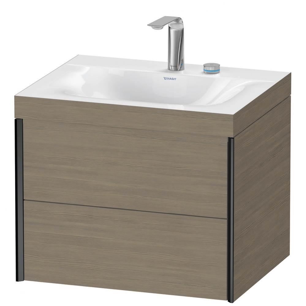 XViu Two Drawer C-Bonded Wall-Mount Vanity Kit Oak Terra