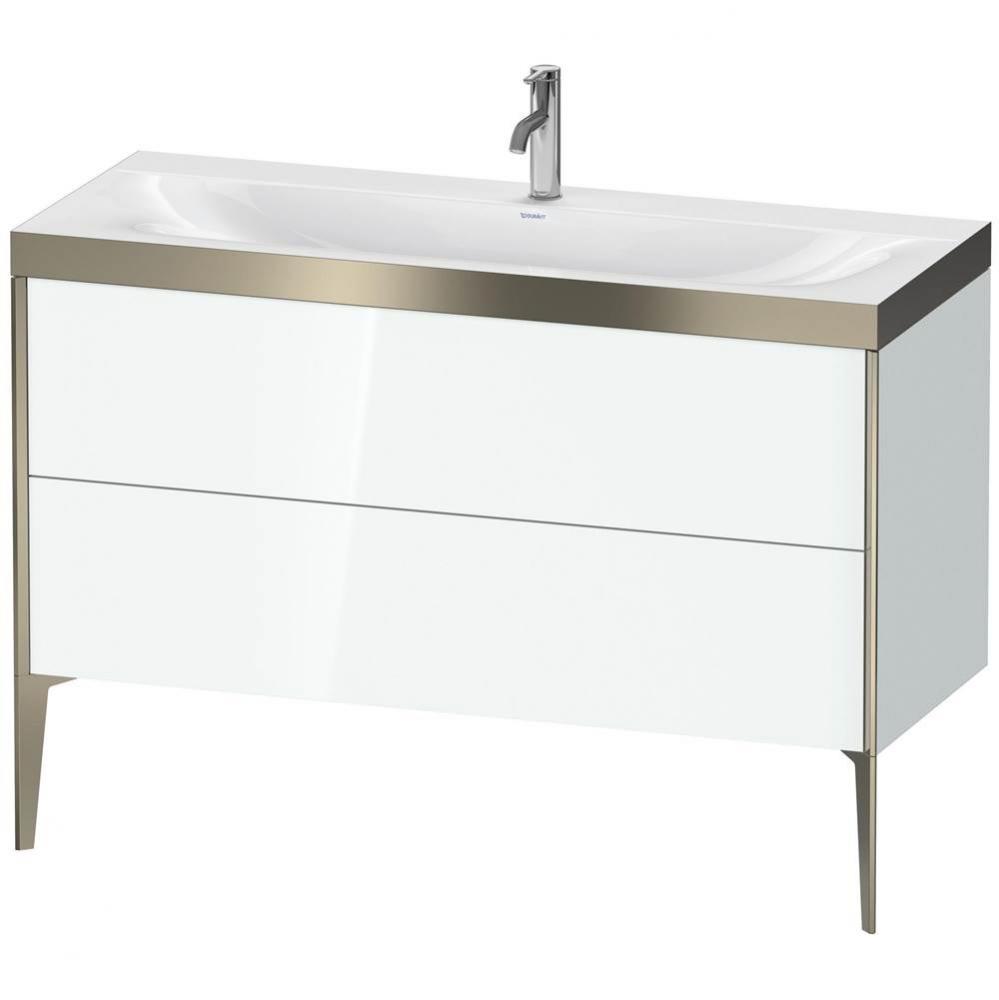 Duravit XViu Two Drawer C-Bonded Floorstanding Vanity Kit White