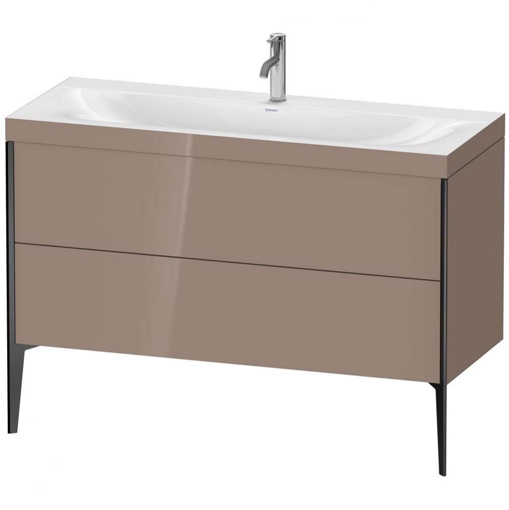 Duravit XViu Two Drawer C-Bonded Floorstanding Vanity Kit Cappuccino