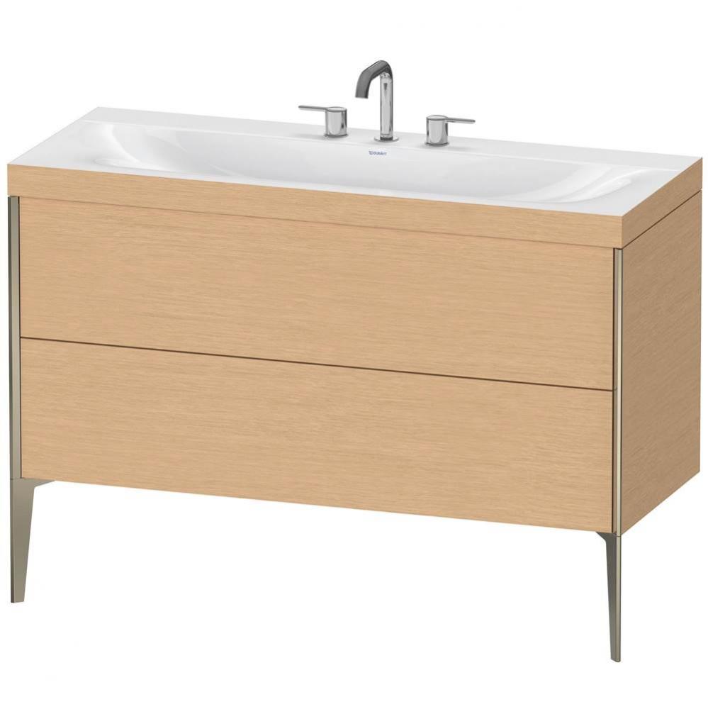 Duravit XViu C-Bonded Floorstanding Vanity  Brushed Oak