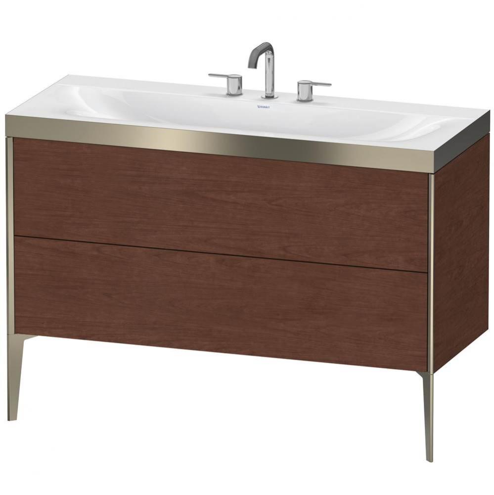 Duravit XViu C-Bonded Floorstanding Vanity  American Walnut