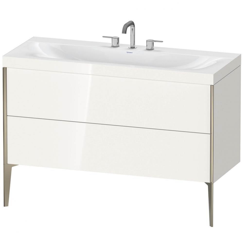 Duravit XViu C-Bonded Floorstanding Vanity  White High Gloss