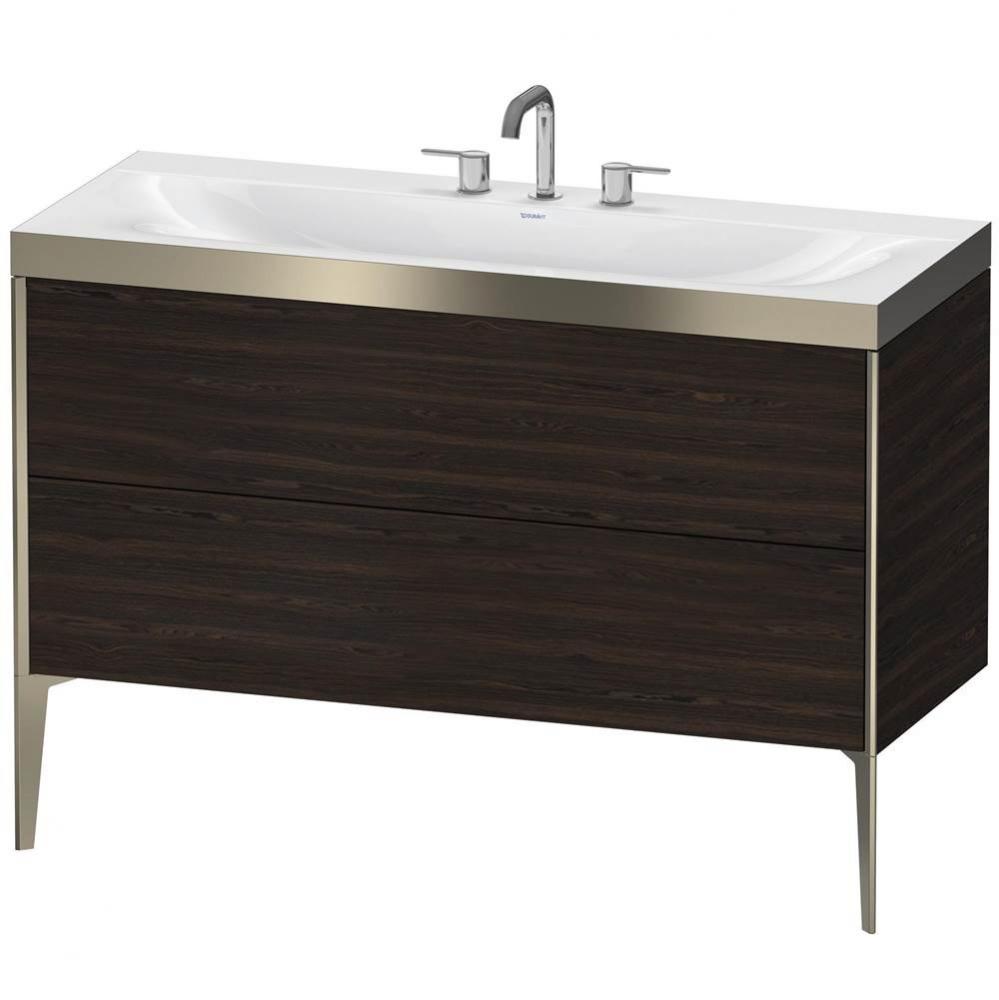 Duravit XViu C-Bonded Floorstanding Vanity  Brushed Walnut