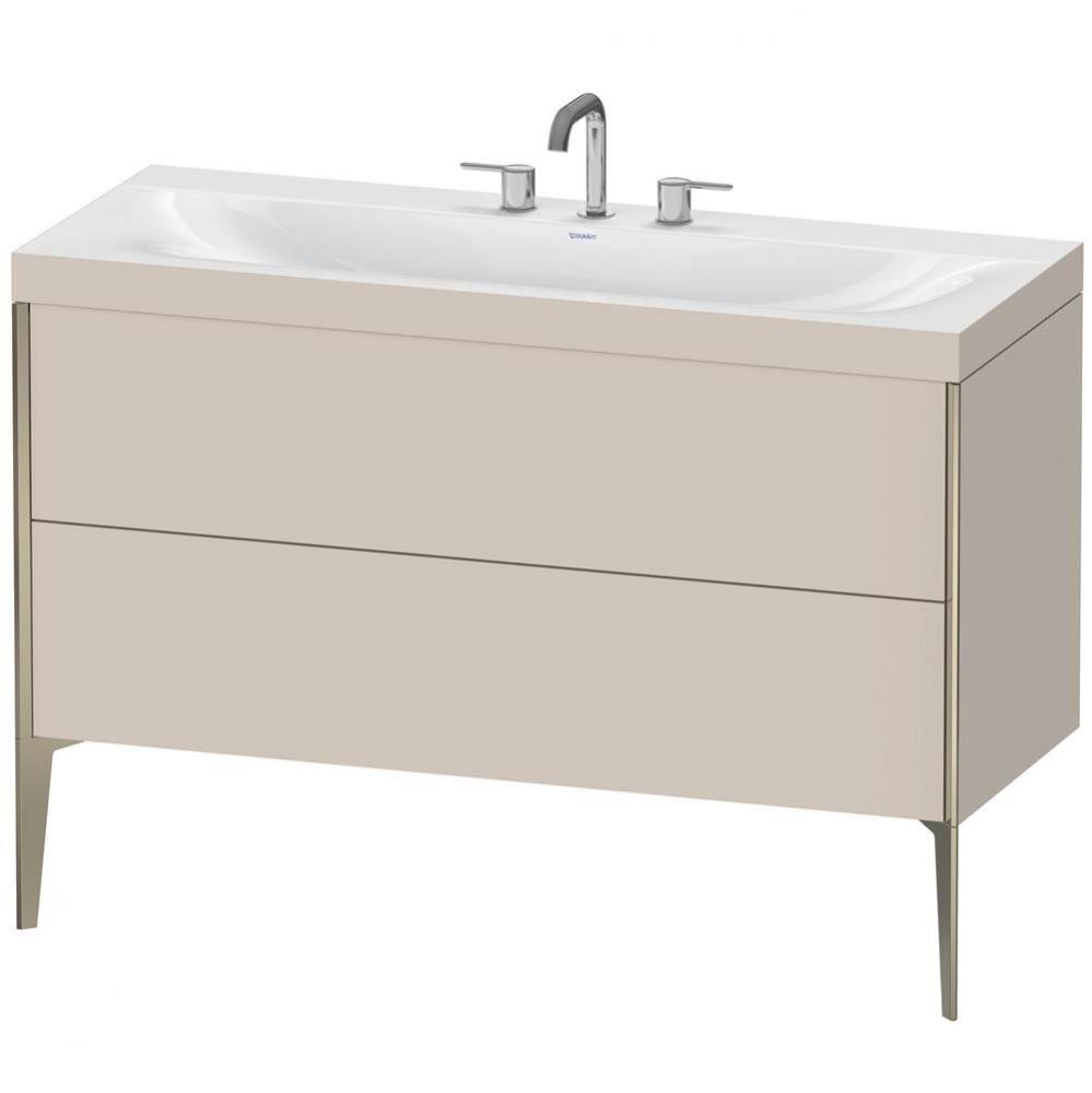 Duravit XViu C-Bonded Floorstanding Vanity  Taupe Matte