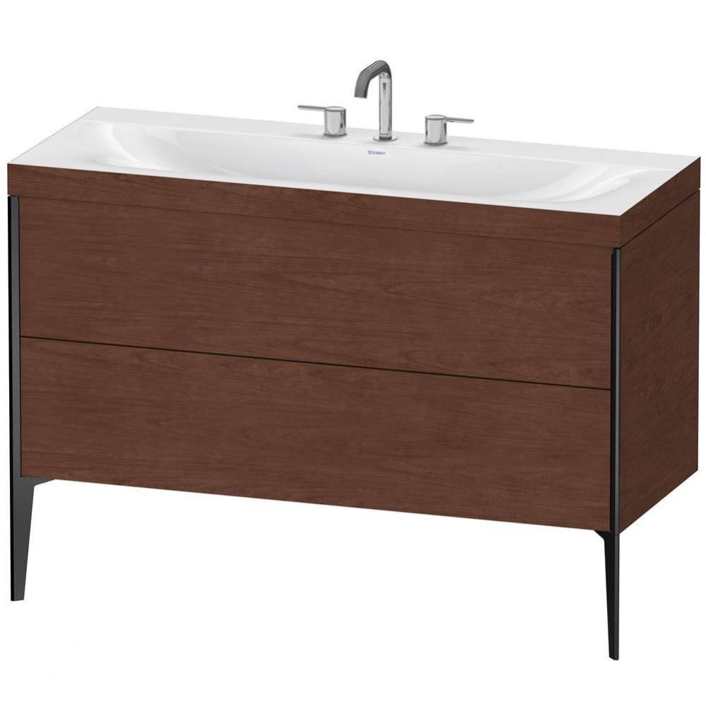 Duravit XViu C-Bonded Floorstanding Vanity  American Walnut